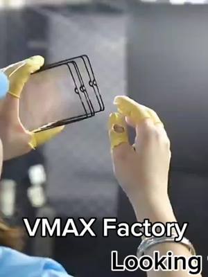 A post by @vmax_glass1 on TikTok caption: VMAX source factory #vmax #guangzhou_china #factory #temperedglass #screenprotector #iphoneglass #iphone16 #phonecase #lensprotector #bussiness 