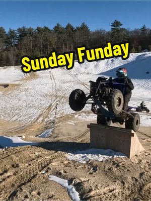 A post by @ononewheel7 on TikTok caption: Sunday funday with the boys #yamaha #yfz450r #winter #riding 