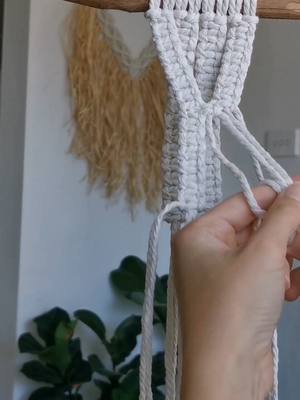 A post by @macramedecorbykaterina on TikTok caption: Today's macrame inspiration #macrametutorial 