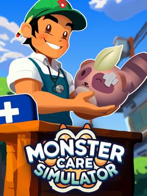 A post by @wholesomegames on TikTok caption: Provide personalized care for adorable monsters in Monster Care Simulator! "Start with a modest care center and transform it into a renowned establishment. Treat monsters, earn money, and reinvest to expand your space, upgrade your tools, and welcome even more creatures." #indiegames #gaming #cozygames #cozygamer