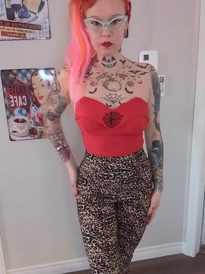 A post by @misspumpkin13 on TikTok caption: sunday mood  #rockabillygirl #inked #pinupgirl #foryoupage❤️❤️ #pinup #pinuphair #orangehair 