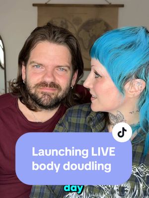 A post by @adhd_love on TikTok caption: Join us at 6pm UK time everyday this week on @dubbii - the body doubling app 🩵 #adhd #adhdlove #adhdtiktok #adhdawareness #neurodivergent 