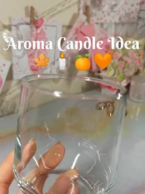 A post by @oirhnloutdoor on TikTok caption: How to make orange-flavored candles in 30 seconds #candle #foryou #candlemaking 