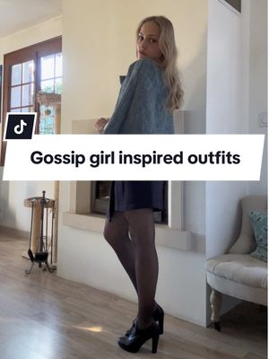 A post by @_itsnotcamille_ on TikTok caption: C'est super faux parceque: 1) j'ai encore jamais regardé la série ( mais trop hâte de la commencer)  2) je m'habillais déja en mode chic au collège 🤣 Mon outfit préféré c'est le dernier, noir et blanc!! ( j'espère que vous appreciez les vidéos inédites de moi en jeans troués...) #blairwaldorf #gossipgirl #outfit #corporate #chic #elegant #blair #lilyrosedepp #unioutfit 