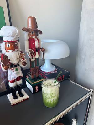 A post by @_sydpaige on TikTok caption: midday #matcha - this mashup is too good 🎧 @Rocky’s Matcha #matchalatte #matchaathome 