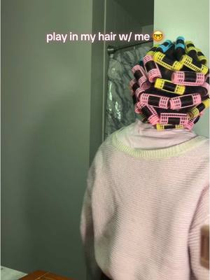 A post by @reigncammie on TikTok caption: it ain't fun. these little curls made me giggle tho. 😭