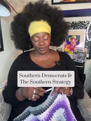 A post by @empressonyxx on TikTok caption: Southern Democat and the Southern Strategy The Conservative Southern Democrats find a like minded savior in Richard Nixon and Nixon finds an audience in need of a savior