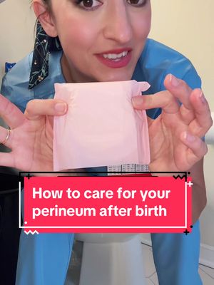 A post by @labor_junkie_rn on TikTok caption: Here’s how i teach patients to care for their bottoms and make their pad after delivery! 😘❤️ #postpartum #babyessentials #LearnOnTikTok #pregnant 