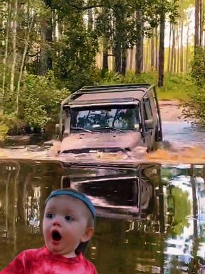 A post by @jeepinandsleepin on TikTok caption: #toolboxjeep #jeepsoftiktok #offroadtiktok #offroad #4x4 #jeep #jeeplife #watercrossing #mudlife #mudding #TikTokAutoCampaign  #CapCut @Kelly Roubal @crashtestdummy2018 @karenyanik 