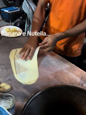 A post by @cubantonio on TikTok caption: Ciao Antonio …#crepes#banana#nutella#streetfood 🥰