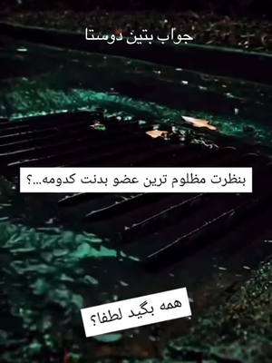 A post by @afghangirl374 on TikTok caption: کدام عضو بدنت است ؟