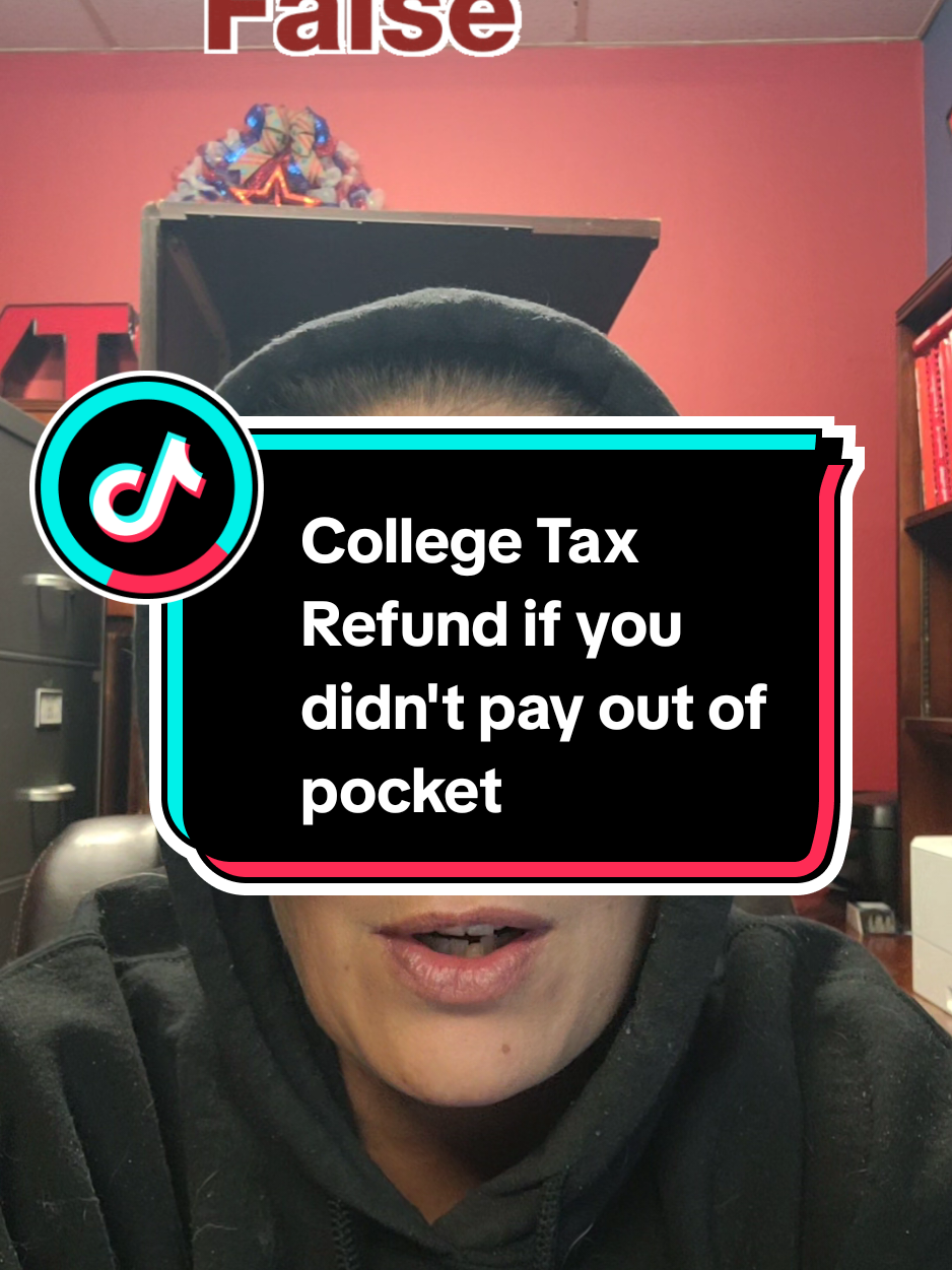 A post by @jenndoestaxes on TikTok caption: Replying to @ankleeater_ You don't have to pay out of pocket to get a Tax Refund. Even if Scholarships & grants covered your tuition & fees, you could still qualify for the AOTC if you work with a tax professional that is experienced with College Tax Credits #taxseason #taxtime #taxcredit #collegecredit #aotc #americanopportunitytaxcredit #refundablecredits #taxrefund #taxreturns #taxseason2024 #taxtok #taxhelp #taxes #tax #irs #taxsavings #1040 
