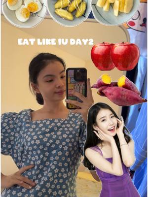 A post by @zhaahong on TikTok caption: Eat like IU (day2) #fypシ゚viral #liferecently #healthyliving #iudietchallenge 