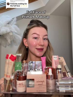 A post by @amelia0livia on TikTok caption: Replying to @channonmooney A Full Face of Primark Makeup, what do we think? #primark #beautyhaul #primarkbeauty #affordablemakeup #fullfacemakeup #primarkfinds 