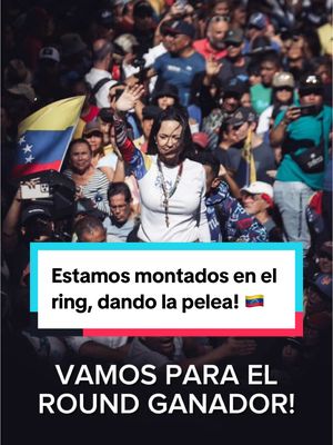 A post by @mariacorinaya_ on TikTok caption: Estamos montados en el ring, dando la pelea. GANAREMOS!