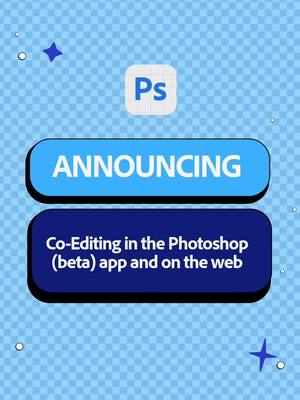 A post by @photoshop on TikTok caption: We’re bringing Live Co-Editing to Photoshop! Consider this your invitation to sign up for the private beta test. Link in bio for more! 🔗    #PhotoshopTutorial #MadeWithPhotoshop #LearnPhotoshop #PhotoshopTips #PhotoshopMagic #Photoshop101 #Photoshop #CreativeEditing #TikTokPhotoshop #EditWithMe 