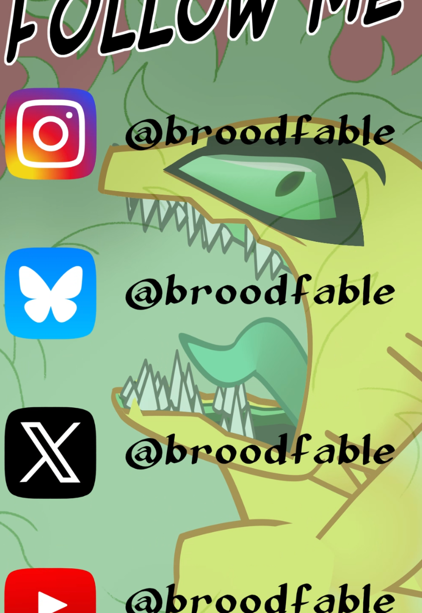 A post by @broodfable on TikTok caption: Should I join RedNote? THANK YOU TikTok for supporting me, and for all the great memes and audio! You can find me on most other platforms under the same name #toonboomharmony #ocanimation #dragon #TikTokban #2danimation 