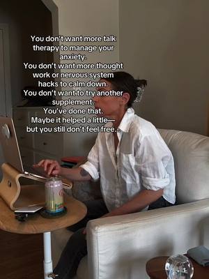 A post by @peacefromwithin on TikTok caption: When you know you’re done with all the techniques, thought work, and nervous system hacks… That’s when you’re ready for something fresh. That’s when you jump into the Peace From Within community—where less effort brings more ease, and peace becomes something you feel from the inside out. In the words of Sean (an awesome member of the PFW Community): "When I was in therapy, I experienced the same thing. I dropped therapy and joined Lily’s program. Felt better within hours—no exaggeration." No hacks. No band-aids. Just real freedom and transformation. #anxietyrelief #anxietyhelp #anxietyrecovery #dpdr 