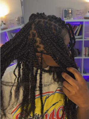 A post by @hbelllla on TikTok caption: might be loc’d dec 25’. the density, movement has me hooked. I’m using 20” of qvr bulk kinky hair for these mini twists. #qvrhair #twistshairstyle #minitwistswithextensions #minitwiststutorial #minitwists  #minitwiststyles 