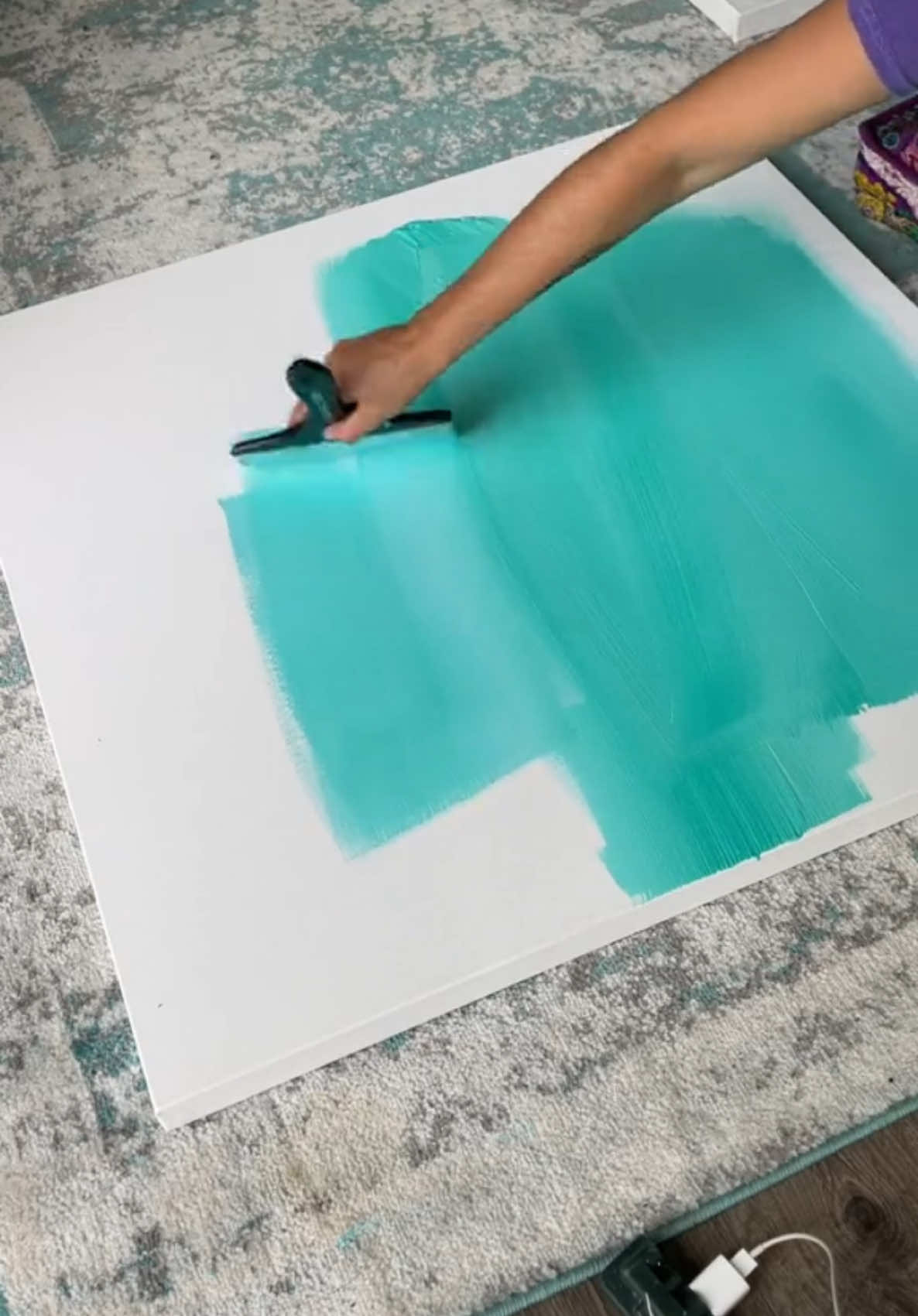 A post by @jessicayoungart on TikTok caption: Time to bring back #gessotok #canvasart #painting #Art #gesso #painting #acrylicpainting #onthisday 