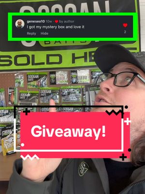 A post by @googansquadofficial on TikTok caption: Comment your favorite Googan Video below & we will pick 3 winners on 1/21/25!  #googansquad #giveaway #fishing #fishingislife