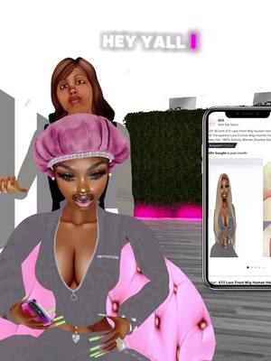 A post by @__lanavu__ on TikTok caption: Wig install already posted 🥰🫶🏾 #imvu #imvustory #imvugame #imvufyp #imvuhairstyle 