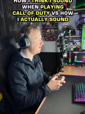 A post by @turtlebeach on TikTok caption: How I think I sound vs how I actually sound when playing Call of Duty #callofduty #blackops #codmemes #blackops6 @Chris Trout @TurtleBeachGames @Turtle Beach PC 