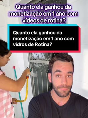 A post by @pedrodecarvalho on TikTok caption: Quanto que a Diane cunha ganhou da monetização em um ano com vídeos de rotina #monetizacaotiktok #monetizartiktok 