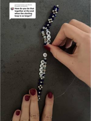 A post by @innava.jewelry on TikTok caption: Antwort auf @Nicole Elizabeth #tutorial #beads #handmadejewelry #SmallBusiness #viral #fyp #friendshipbracelets #beadsjewelry #handmade #bracelettutorial #makethefriendshipbracelets #stepbystep #tylorswift #diybracelet #braceletmaking #erastour #ttpd #thetorturedpoetsdepartment 