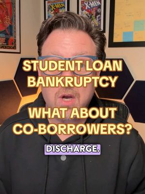 A post by @moneywiselawyer on TikTok caption: Student loan bankruptcy cases often involve co-borrowers #studentloanlawyer #bankruptcylawyer #bankruptcy #moneywiselaw 