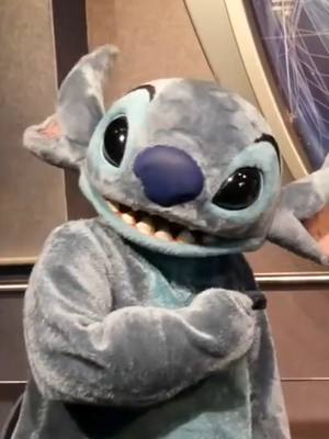 A post by @brianhullsvoice on TikTok caption: Stitch Couldn't Believe His Ears! #disney #disneyworld #liloandstitch #stitch #impressions