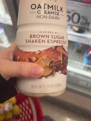 A post by @richelleann145 on TikTok caption: I finally found it! 🤎 #starbucksbrownsugar #coffeecreamer #oatmilk #icedcoffee #coffeeathome #target #expresso 