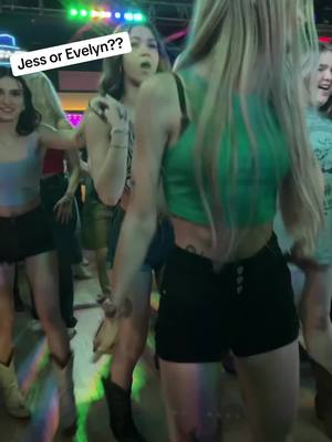 A post by @jessica_dancer5 on TikTok caption: Jess or Evelyn?? #tiktokdance #linedance #@Evelyn @Jessica✨ #jessica #dance #fypシ゚viral #texascheck 