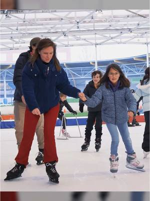 A post by @rollerblade.com on TikTok caption: Rollerblade®'s Bladerunner ice skates have options for everyone. Our ice skates for kids adjust up for four sizes for growing feet, are comfortable and easy to use. Get ready for some family fun! #rollerblade #movefreely #inlineskating #itallstartswithrollerblade