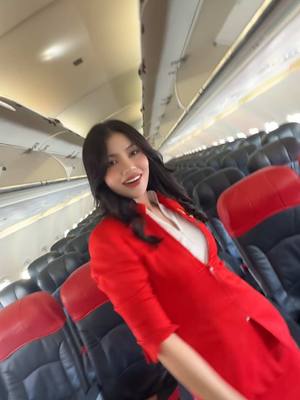 A post by @malytaheng on TikTok caption: Fly with Air Asia 😍♥️ #cambodia #khmer #fyp #malyta_heng #AirAsia #AirAsiaCambodia #cabincrew #airasiacabincrew 