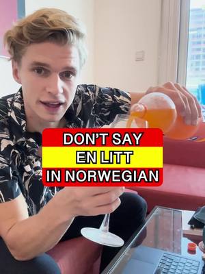 A post by @norwegiancommunity on TikTok caption: Jeg snakker litt norsk🤩 En litt🚫 Litt✅ Jeg er litt sulten (I am a bit hungry) Next Monday I open more spots in my Norwegian conversation course, write me for more information❤️ #learnnorwegian #explorenorway #lifeinnorway #vocabulary #noruega #oslo 