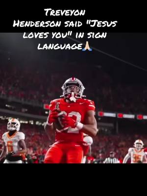 A post by @deafwhiteboy on TikTok caption: How can you not like this man #cityofosu #typ #ohiostatefootball #ohiostatebuckeyes #cfb #treveonhenderson #signlanguage #jesus #Love #you #deafwhiteboy #asl #aslclass #deaftiktok #cfb25 #ohio #deaf 