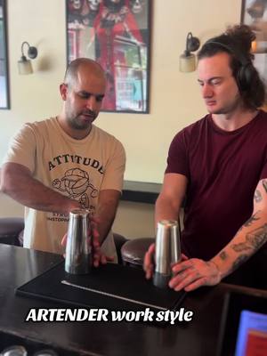 A post by @artendertlv on TikTok caption: Link in bio, join us online  #ArtenderTLV #Bartender #flair #bartending #levelup #skills #ARTENDER 