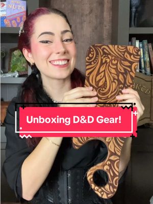 A post by @everhearth.inn on TikTok caption: Lil unboxing video :) thank you @ArtCarp for the cool gear!! #unboxing #review #dnd #dicebox #mimic