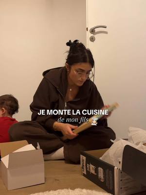 A post by @lenna.vivas on TikTok caption: Une cuisine pour mon petit cuisto, j’ai fais ça en moins de 60 minutes pas mal non ? 😭