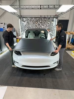 A post by @bcsignature on TikTok caption: Wrapped from white to Matte Smaragd Green. #carlove #carlovers #cartok #carsofinstagram #carlife #carlifestyle #wrap #carwrap #carwrapping #ppf #xpel #tesla #modely #teslamodely  