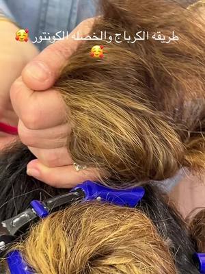 A post by @gigisalon0 on TikTok caption: #صبغات #exploreصبغات #gigisalon #اقوى_تدريب_في_tiktok #تعليم #explore 