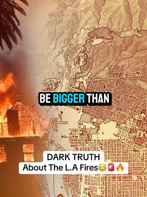 A post by @conspiracysyrup_1 on TikTok caption: Los Angelas Fires Truth😳🚨🔥 #creepy #weird #creepypasta #conspiracy #theory #losangeles #fire #lafire 