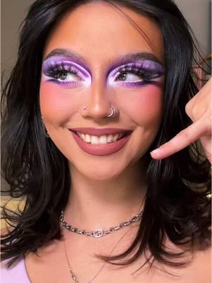 A post by @paytons.makeup on TikTok caption: HIIIIII IM HERE WITH A FUN PURPLE MAKEUP LOOK #makeup 