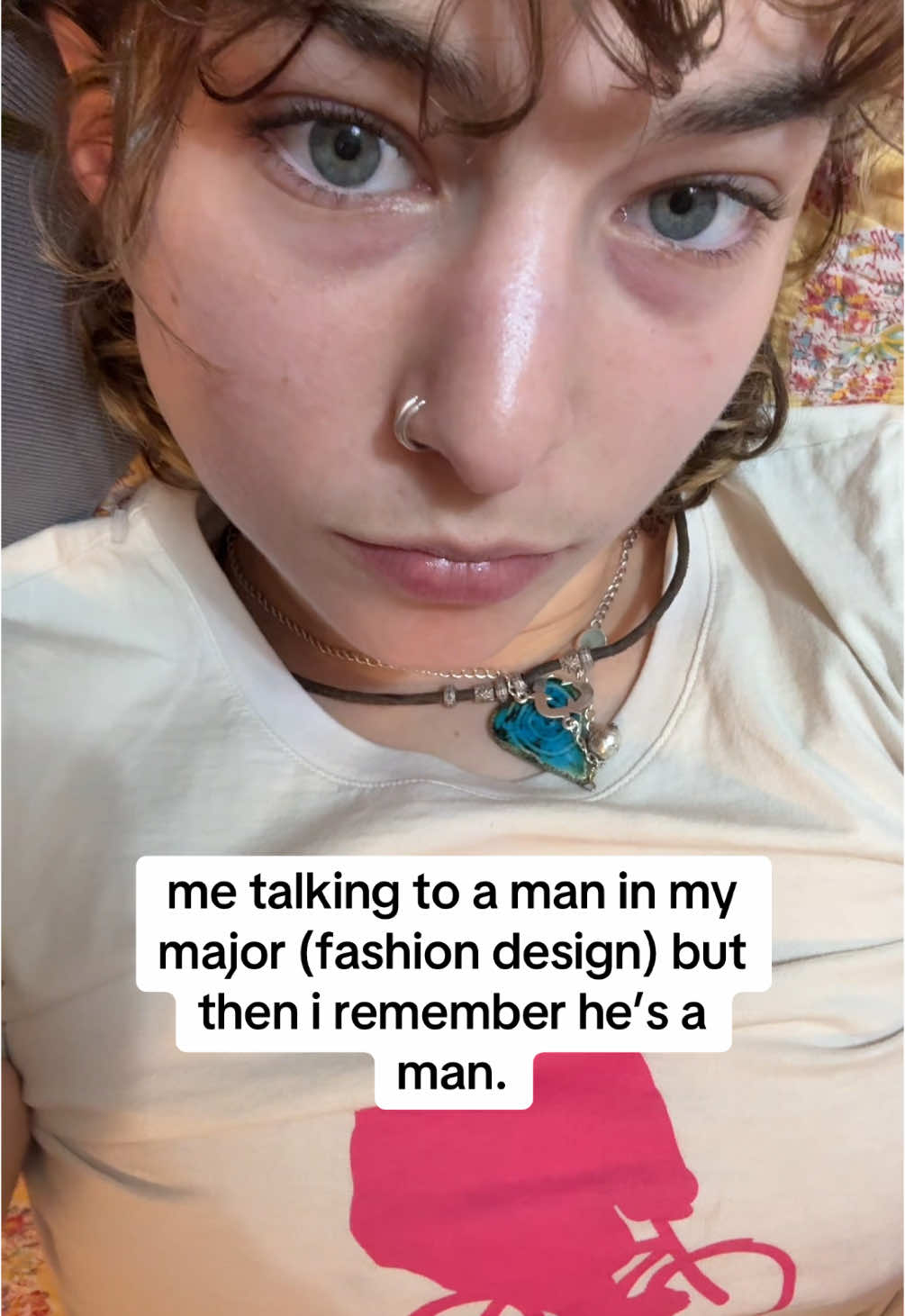A post by @sydneyl3vy on TikTok caption: “what’s ur fav designer” “rick owens” convo over #fashiondesign #men #nyc #parsonsschoolofdesign 