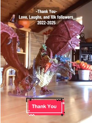 A post by @broodmothersnest on TikTok caption: Thank You… it’s times like these I wish I posted more but glad I got to share what I did. To the many memories and laughs, and friends…may we see each other on the other side of the 19th, if not here then maybe elsewhere 💕. #dragon #dnd #dndtok #dungeonsanddragons #dndminiatures #kenku #tiamat #bahamut #mini #miniature #Love #seeyouagain 