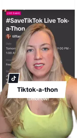 A post by @katherinesings on TikTok caption: Join @TiffanyCianci, myself and many other creators to help save TikTok! #creatorsearchinsights #tiktokban #savetiktok #greenscreen #tiktokathon