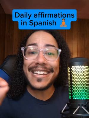 A post by @blacklingual on TikTok caption: Here are some easy Spanish phrases you can use every single day to practice your Spanish by SPEAKING Spanish #blacklingual #easyspanish #spanishlesson #spanishphrases #spanishphrase #spanishaffirmations #everydayspanish #speakspanish #spanishpractice #dailyaffirmations 