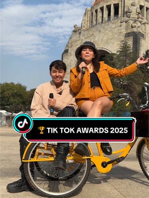 A post by @bicikaraoke on TikTok caption: Amigos, ¡Que emoción! 🤩 Estamos nominados en la categoría “Revelación Del Año” en los #TikTokAwards2025 ♥️ a votar TODOS los días hasta el 30 de enero ¡Los queremos! ✨🫶🏆 #TikTokParaCreadores @Erick ⚡️ @Leslie Mndz 