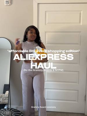 A post by @itshannahsterling on TikTok caption: I can’t wait for the Grammy awards and New York fashion week! #aliexpressfinds #contentcreator #shoppinghaul #shopping 